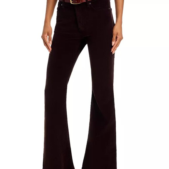 FRAME LE EASY FLARE CORDUROY JEANS ESPRESSO 33 (14) NWT - Picture 2 of 10